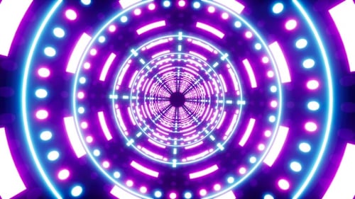 Rotating Disco Tunnel Lights Loop