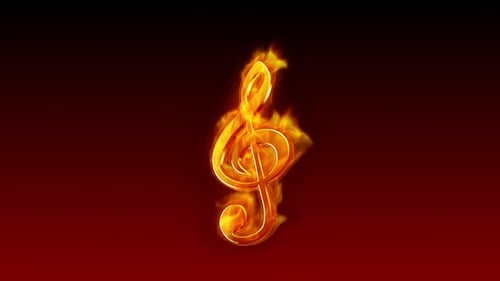 Graver de la musique 3D en boucle sur du rouge