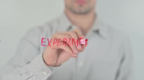 Writing "Experiment" on Transparent Surface