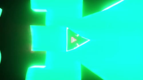 Neon Glowing Jack-o'-Lantern Halloween Tunnel Transition