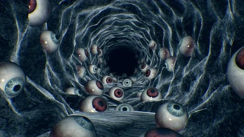 Halloween Eyes Cave 4k