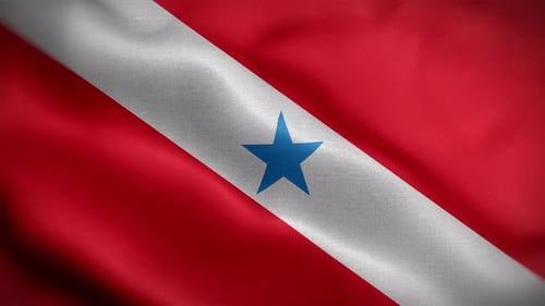 Seamless Waving Red White Blue Star Flag Loop