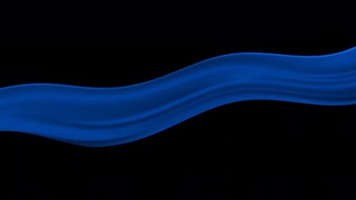 Abstract Blue Wavy Fluid Motion Background Loop