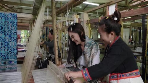 Weaving Silk
