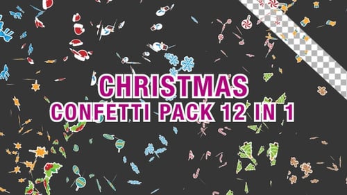 Christmas Confetti Pack with Falling Decorations