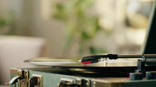 Vinyl Record Closeup