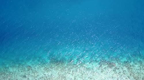 Aerial drone texture of lagoon beach by ocean and sand background