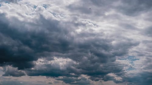 Dramatic Aerial Cloudscape With Dynamic Weather
