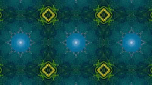 Nature Kaleidoscope Geometric Abstract Motion Background