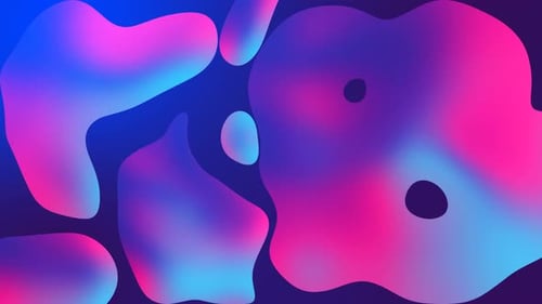 Vibrant Abstract Liquid Shapes Background Animation