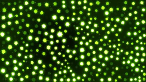 dynamic background with moving viruses in green color