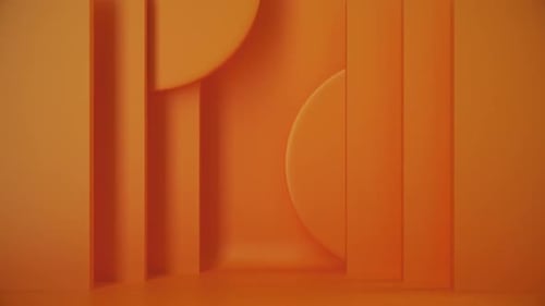 Abstrakte Schleife Orange Szene Hintergrund