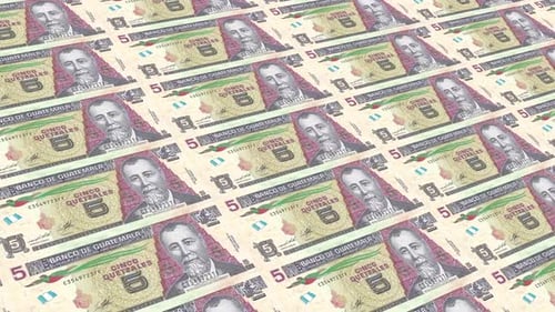 Guatemala Money / 5 Guatemalan Quetzal 4K