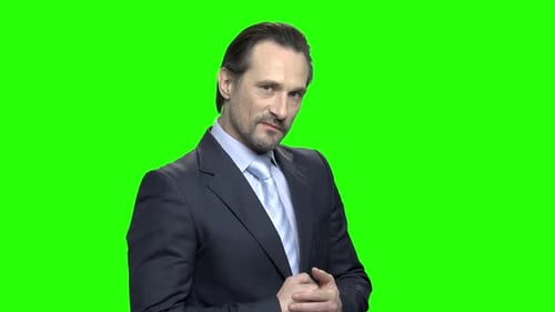 Thrilled Angry Businessman Ready for Fight