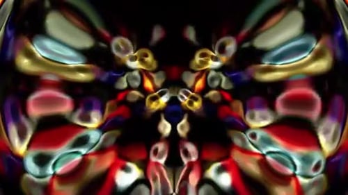 Wavy Vibrant Abstract Background Digital Rendering