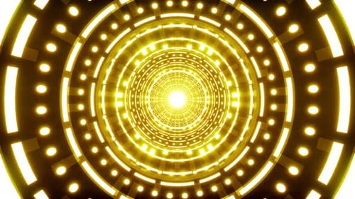 Yellow Glitter Event Tunnel