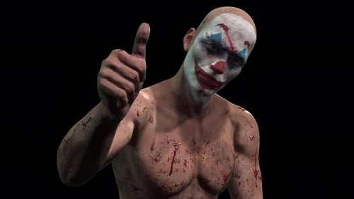 Creepy Clown Makes An Approving Gesture