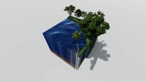 Isometric beach