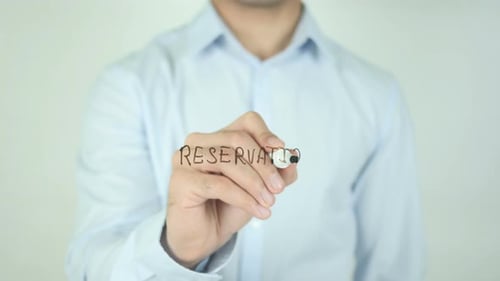 Reservation, Writing On Screen