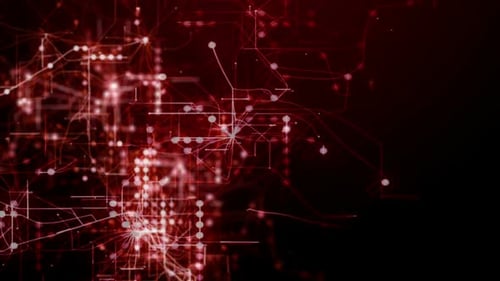 roter abstrakter futuristischer Technologie-Hintergrund