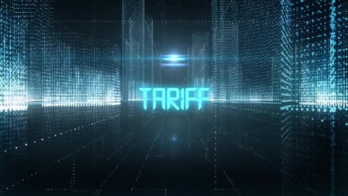 Skyscrapers Digital City Economics Word Tariff