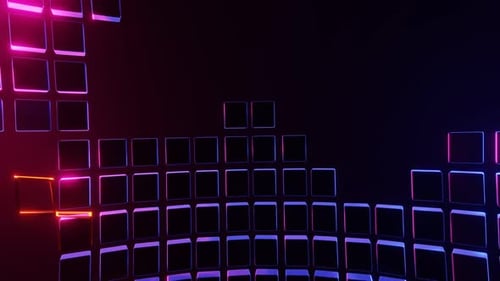 VJ Loop ist ein faszinierender Weltraumtunnel aus Würfeln