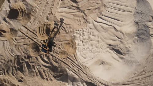 Carrière de sable pour diviser le matériau dragué en différentes fractions sur le sable