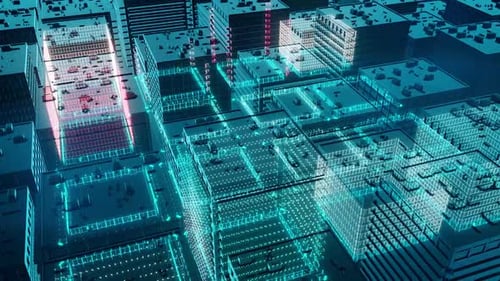 Digital Town Hologram Scanning Hd