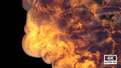 Engulfing Fire And Smoke Reveal Transition