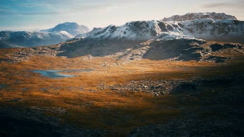 Small Lakes in Canada Near Mountains