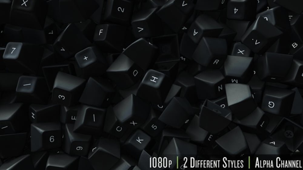 Computer Keyboard Keys Fill Screen, Overlays Motion Graphics ft ...