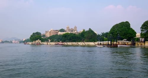 Udaipur City Palace View From Lake Pichola