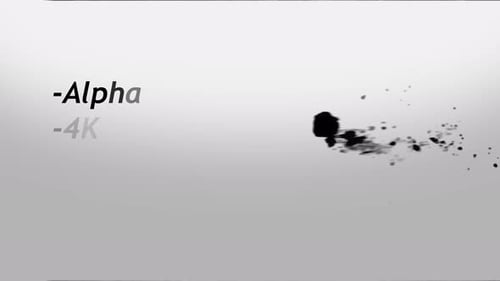 Artistic Fluid Ink Splatter Transition
