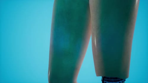 3D Robotic Human Body Parts Reveal Animation