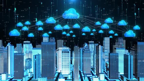Cloud-Computing Große Datenmengen Internet Smart-City-Technologie Cloud-Servicecenter