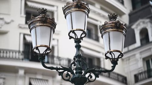 Metallic lanterns in Monte Carlo district, Monaco