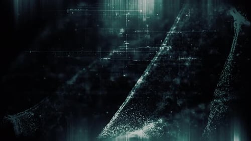 Futuristic Data Matrix Simulation HUD Background 12