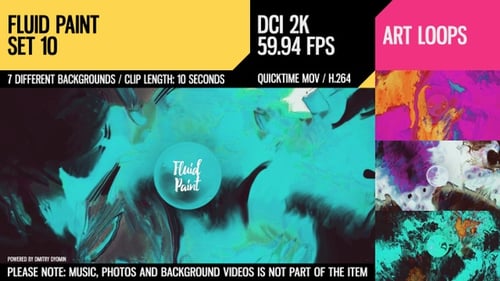 Vibrant Fluid Paint Abstract Backgrounds Pack