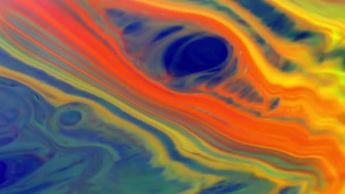 Abstract Animation with Colorful Swirls and Patterns