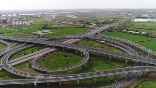 Vehicles Traffic On Highway