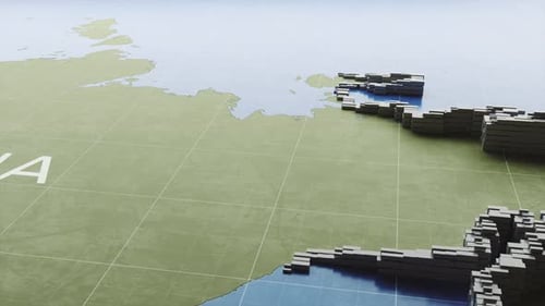 Metal Fence Around Russia