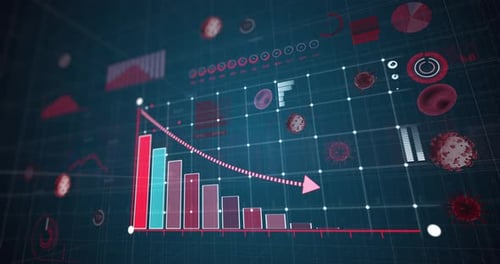 Animated Medical Scientific Data Analysis Infographic Display