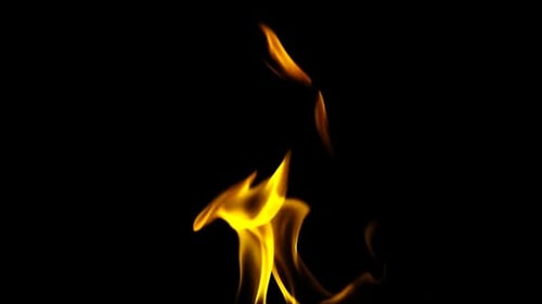 Feuer brennende Flamme mit Alpha
