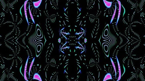 Padrão Lilás Abstrato Pulsante VJ Loop 02