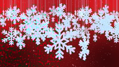 Falling Snowflakes Christmas Holiday Background Animation
