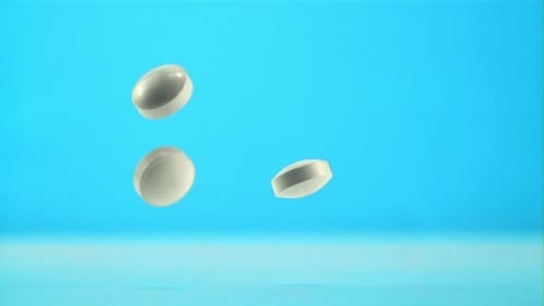 Pills Fall on the Table