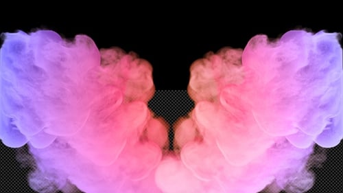 Colorful Fluid Smoke Transition Abstract Background