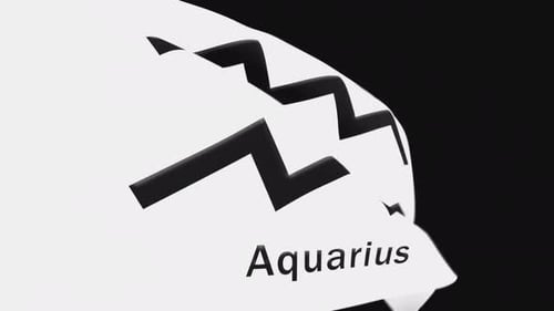 Aquarius Zodiac Sign Reveal Animation