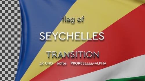 Realistic Waving Flag Transition with Alpha Channel