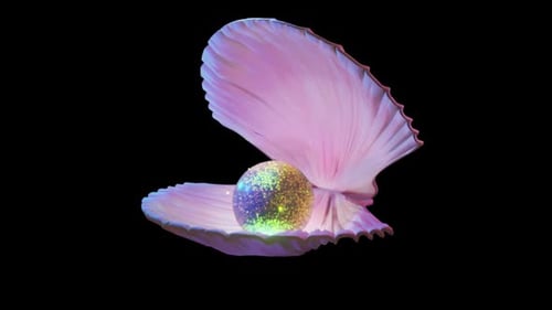 Glowing Pearl In Shell